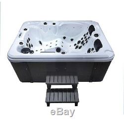 Outdoor whirlpool With Heater LED Ozone Stairs Hot Tub Spa For 3 Persons Garden