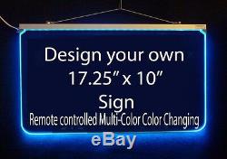 Personalized LED Sign-Design your own Sign, Handmade Multi-Color Changing