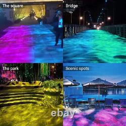 Powerful led dynamic changing color water wave ripple projector Led St