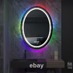 Premium LED Bathroom Mirror RGB Color Changing Mirror with Demister Touch Sensor