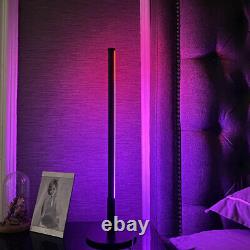 Prysm Stick RGB Table Lamp Sleek Round Base Table Lamp with RGB Color Changing