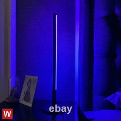 Prysm Stick RGB Table Lamp Sleek Round Base Table Lamp with RGB Color Changing