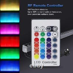 RGBW Wall Washer Light Bar, 108W RGB Color Changing LED Flood Lights Fixture wi