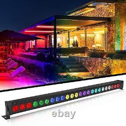 RGBW Wall Washer Light Bar 72W Color Changing LED Flood Lights Fixture withRemote