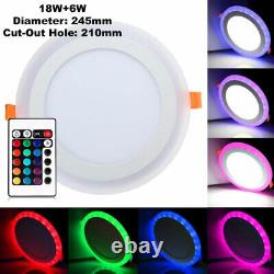 RGB 16 Colour Changing Ring LED Ceiling Panel Down Light Bedroom Mood Spot Light