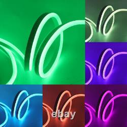 RGB LED Neon Flex AC 220V Flat 12x20mm Wireless Bluetooth App IP67 RGB LED Flex