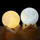 Rechargeable Moon Lamp Night Light Kids Dimmable Led Color Change 3d Dimmable