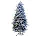 Sb10 7ft Santas Best Snow Pre Lit Led Lights Christmas Tree Colour Changing