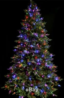 Sb30 7ft Santas Best Pre Lit Colour Changing Warm Led Lights Christmas Tree