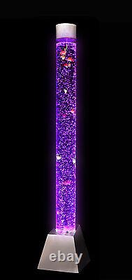 Sensory Bubble Tubes Soothing Glitter Lava Lamp Shake/Shine Relaxing Mood Lights