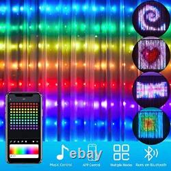 Smart LED Fairy Curtain Lights Color Changing, 400 LED RGB Window Curtain