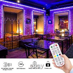 Smart Outdoor Rope Light, 105Ft (52.5X2) Music Sync RGB LED Strip Lights, App Co