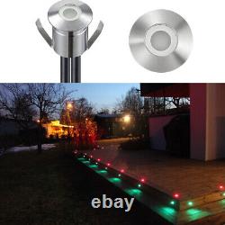 Smart Wifi Mini 22mm Led Decking/plinth Lights Dimmable Ip67 Rgb Colour Changing