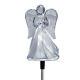 Solar Powered Angel With Frosted Skirt Garden Stake Color Change Led Light