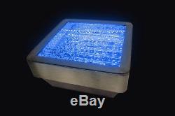 Square Bubble Table with Colour Changing LED Lights Sensory Furniture