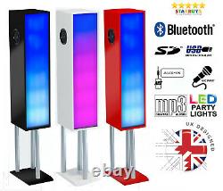Steepletone Aztec 2 100W Bluetooth Party Speaker With Colour Changing LED Lights