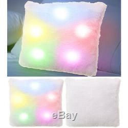 Super Soft Plush Colour Changing Led Light Up Mood Pillow Comfortable Square