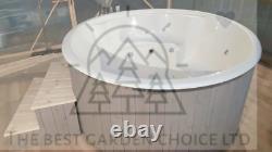 Thermowood Fibreglass Hot tub 316ANSI heater + Jacuzzi + LED