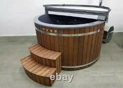 Thermowood Fibreglass Hot tub 316Ansi heater + Sand Filtration + jacuzzi + LED