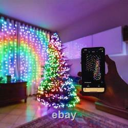 Twinkly 250 LED Multicolor String Lights Holiday Home Decor with Black Wire