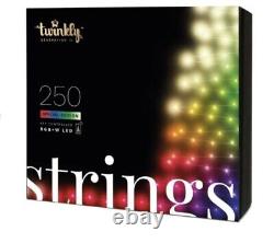 Twinkly 250 RBG+W Colour Changing LED Smart App Controlled Christmas Lights