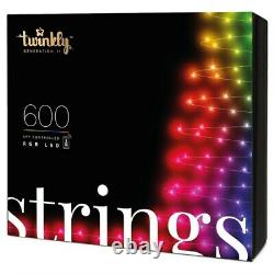 Twinkly 600 RGB LED App Controlled Smart Christmas Lights String Gen II