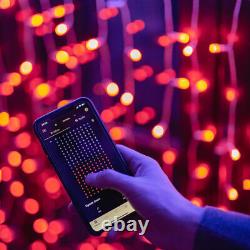 Twinkly CURTAIN Smart Fairy Lights CURTAIN Indoor Outdoor 210 LED Cable Transparent