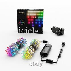 Twinkly ICICLE Smart Light Chain Ice Pins 190 RGBW LED 5m Cable Transparent