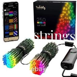 Twinkly Smart RGB LED 250 Wifi/app Controlled Christmas String Lights 2nd Gen