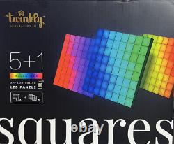 Twinkly Squares Starter Kit App-Controlled LED Panels with 64 RGB Pixels, Black