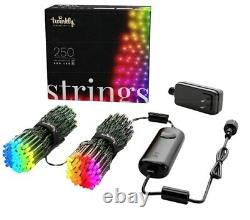 Twinkly Strings App-Controlled 250 RGB+W LED Indoor Outdoor Lighting Gen 2