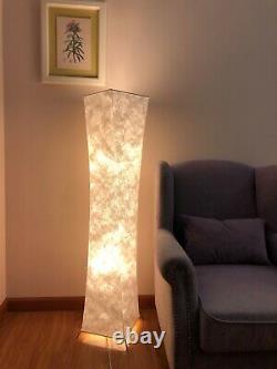 UK New Lamp RGB LED with 2 Colour Bulbs Fabric Soft Light Floor Lamp Modern