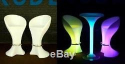 UZO1 Illuminated/Lighted Color Changing Led Bar Chairs / Stools WithRemote Control