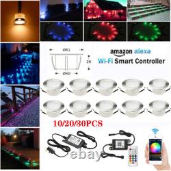 WIFI 61mm LED Deck/decking Lights RGB+WW Colour Changing Kitchen Plinth Lamps
