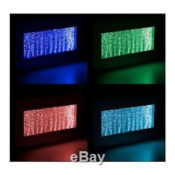 Wall-Mounted LED Bubble Wall Bubble Water Silver Frame Hanging Colour Changing