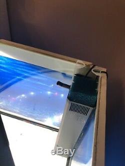 White Juwel Trigon 190 Corner Fish Tank LED Colour Changing Bluetooth Lights