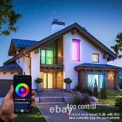WiFi RGB Smart LED Candle Light Bulb for Apps by iOS Android Amazon Alexa Google