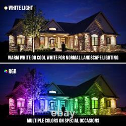 Willpower 4pcs 100W RGB LED Flood Light Outdoor Color Changing 100W, 4 Packs