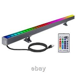 Yasotek RGBW LED Wall Washer Light Bar, RGB Color Changing Landscape Wall Wash