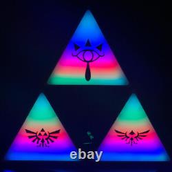 Zelda Triforce gaming Neon fanmade Desk LED Art