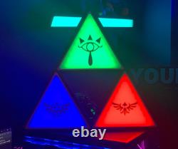 Zelda Triforce gaming Neon fanmade Desk LED Art